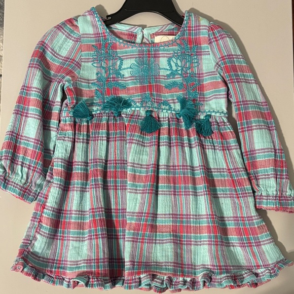 Peek Kids Dress with Embroidered Detail 2T - Picture 1 of 4
